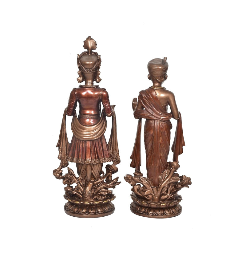 Resin Swami Narayan (Shri Shajanand Swami) and (Pujya Akshar Murti) (Height :7 Inches)