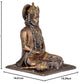 Resin Hand Carved Meditating God Hanuman Idol (Height 8 - inch)
