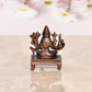 Copper Goddess Varahi Idol Figurine Eight Armed Sculpture Showpiece Home Temple Office Golden Height 4.5 cm