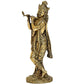 Brass Lord Krishna Idol Figurine Sculpture Playing Flute Statue Decorative Showpiece, (Height 6 Inch)