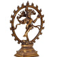 Brass Natraj Lord Shiva Dancing Natraj Brassl Idol Statues (Height: 9 inch)