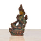 Brass Tara Devi Statue - Green Tara for Worship, Meditation Spaces, for Home Decor and Office, or as a Thoughtful Spiritual Gift. (Height 3.5 Inch)