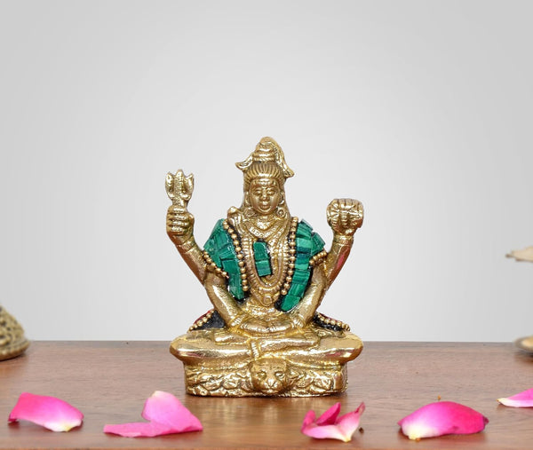 Brass Lord Bholenath Sculpture (Height : 3 Inch)