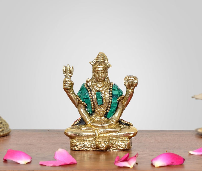 AONA Brass Lord Bholenath Sculpture