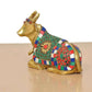 Brass Shiva Seated Nandi (Height: 5.5 Inch)