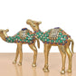 Brass Camel Figurine Showpiece Pair (Height : 7 inch)