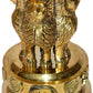 Brass Ashoka Stambh Emblem Memento Sculpture Home Office Desk Artwork Showpiece