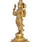 Brass Standing Lakshmi Goddess Laxmi for Home Pooja Home and Office Decor (Height: 17 Inch)