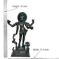 Brass Bhikshatana Kaal Bhairava Shiva Sculpture Idol for Home Decor Office Mandir (Height :15 inch)