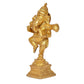 Brass Lord Dancing Ganesha Murti - Religious Statue for Home Temple Pooja (Height 4.5 Inch)