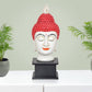 Resin Buddha Head Statue for Table Decor Living Room Home Decor and Office (Height: 12 Inch)