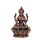 Copper Lakshmi Laxmi Statue Idol Murti for Home Temple Office Mandir, (Height: 3 Inch)