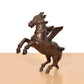 Brass Flying Horse with Wings – Majestic Decorative Showpiece (Height: 9 Inch)