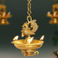 Brass Hanging Peacock Diya Deepak deepam Oil Diya Lamp for Diwali Pooja 22 inch