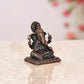 Copper Lord Ganesha Ganpati Idol Vinayak Religious Statue Copper Murti Multicolor (Height 2.5 Inch)