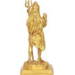 Brass Lord Shiva Standing Statue Home Temple Office Figurine Showpiece (Height 9 Inch)