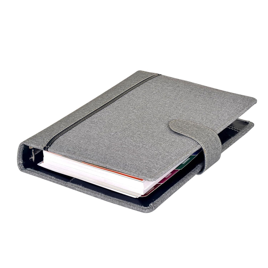 Office Executive Organizer Diary 2027 Organizer Daily Planner with Back Zip Pocket and Calculator, 25 cm Craft Detail