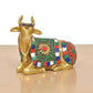 Brass Shiva Seated Nandi (Height: 5.5 Inch)