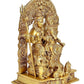 Brass Shiv Parivar Pooja Idol/Shiv Parvati Ganesh Idol for Good Luck, Success and Prosperity, Height : 12 inch