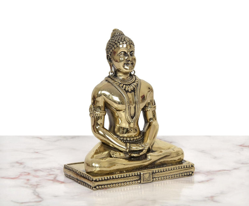 Bronze Mahavir Jain Idol (Height: 5 Inch)