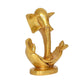 Brass Modern Ganesha Idol Ganesh Statue | Home Decor/Office Entrance/Temple/Diwali Gift | (Height : 5 inch)