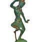 Brass Shiv Parvati Dancing Statue Idol for Temple Home Idols | Height :15 Inches