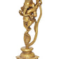 Brass Lord Ganesha Dancing on Serpent Shesha - Hindu Deity Idol for Puja and Gifts (Height 11.5 Inch)