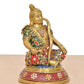 Brass Lord Ram Lala Sitting Statue (Height : 7 inch)