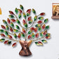 Metal Tree Wall Hanging Decorative Showpiece Wall Decor Home Decor Handicraft Designed Multicolour Height 16 Inches