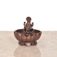 Copper Dhan Lakshmi Urli Bowl for Floating Flowers Laxmi Urli for Diwali Pooja Gift Decoration Showpiece (Height 3 Inch)