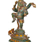 Brass Lord Dancing Ganesha Murti - Ganesh Religious Statue for Home Temple (Height 19 Inch)