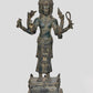 Brass Vishnu Trimurti Four Armed Standing Vishnu Statue, for Home Decor (Height 13 Inch)