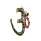 Brass OM Wall Hanging Sculpture (Height: 5 Inch) (Multicolor 2)