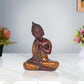 Brass Dhyan Mudra Buddha Statue Handcrafted Spiritual Decor for Home Decor and Office Decor Meditating Buddha Idol (Height 6 Inch)