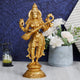 AONA Brass Goddess Maa Saraswati Standing Vidya Devi Sculpture