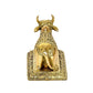 Brass Nandi Cow Statue Idol Murti On Base Decorative Item for Home | Height : 2.5 Inch