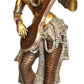 Standing Saraswati Murti Saraswati Idol Brass Statue for Home Entrance Good Luck Vastu Height 29 inches