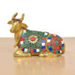 Brass Shiva Seated Nandi (Height: 5.5 Inch)
