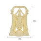 Ivory Cold Cast Tirupati Balaji Murti Idol for Pooja Room in Resin, Height 8 inch