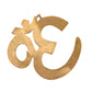 Brass OM Wall Hanging Sculpture, Vastu, Goodluck, Wall Decoration Multicolor in Brass (Height: 7 Inch)