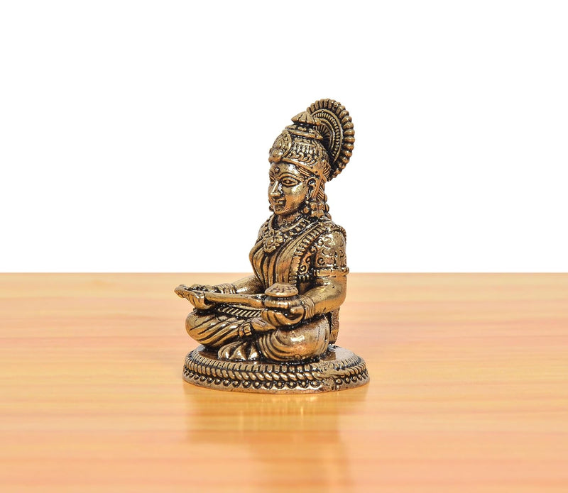 Bronze Maa Annapurna Devi Murti (Height 2 Inch)