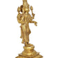 Brass Standing Lakshmi Goddess Laxmi for Home Pooja Home and Office Decor (Height: 17 Inch)