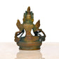 Brass Tara Devi Statue - Green Tara for Worship, Meditation Spaces, for Home Decor and Office, or as a Thoughtful Spiritual Gift. (Height 4.5 Inch)