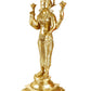 Brass Standing Lakshmi Goddess Laxmi for Home Pooja Home and Office Decor (Height: 20 Inch)