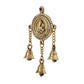 Ganesh Hanging with Bells Pooja Room Decoration/Brass Decor Items for Puja Manidr and Home Temple (Height : 7 Inches)