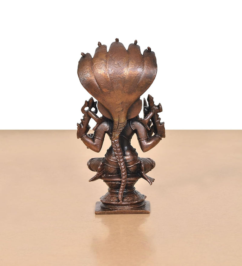 Copper Silai Karumariamman Mariamma Shakthi Devi Idol (Height 5 Inch)