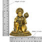 Bronze Hanuman JI Sitting Statue Idol Sculpture Statue for Home Decor Mandir Pooja Temple (Height: 4.5 Inch)