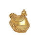 Brass Sindoor Kumkum Box with Peacock Design for Home Decor and Pooja Mandir Height 2.5 Inch