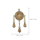 Brass Swastik Door Hanging with Bells - Traditional Home Decor | Auspicious Swastika Wall Hanging | Spiritual Decorative Bells for Prosperity and Protection (Height : 7 Inches)