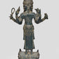 Brass Vishnu Trimurti Four Armed Standing Vishnu Statue, for Home Decor (Height 13 Inch)